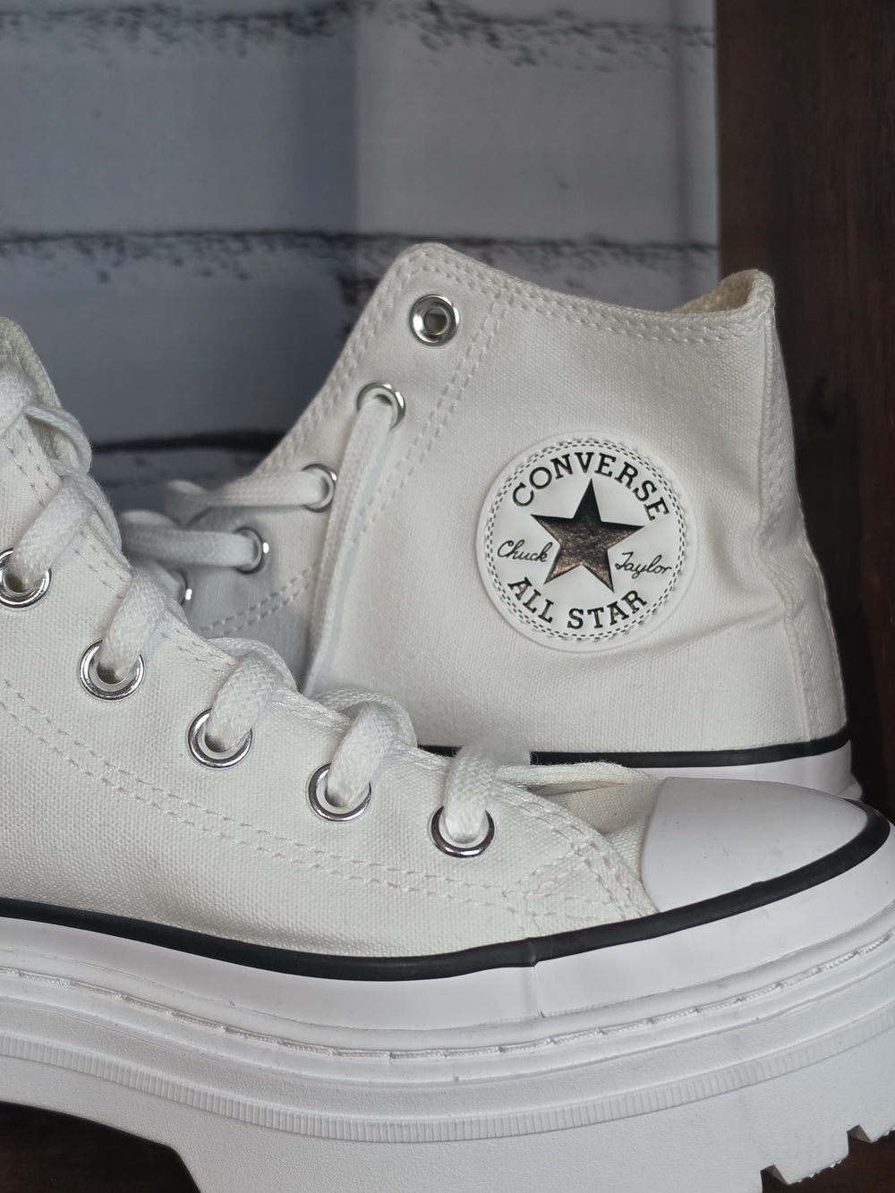 Converse Chuck Taylor All Star High Platform Women's 7.5 White - Picture 11 of 16